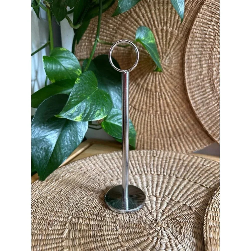 Metal Silver one piece Event Card holder